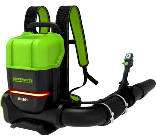 Воздуходув аккумуляторный ранцевый Greenworks 82V GD82BP2, бесщеточный, без АКБ и ЗУ