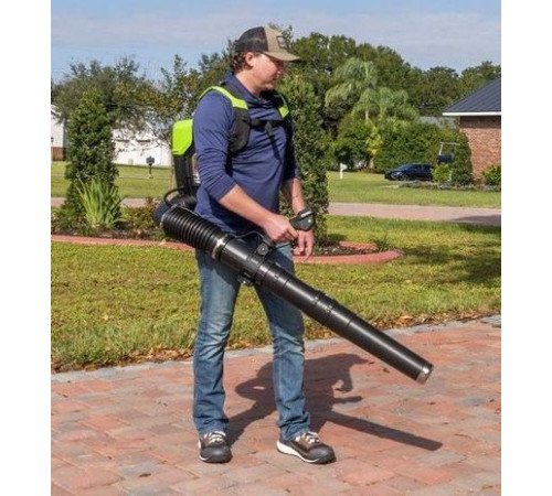 Воздуходув аккумуляторный ранцевый Greenworks 82V GD82BP2, бесщеточный, без АКБ и ЗУ