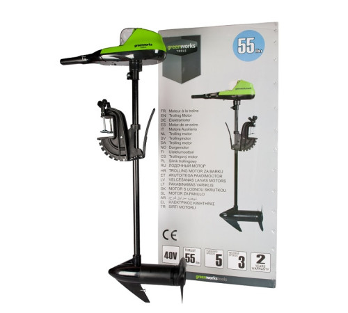Лодочный мотор Greenworks G40TM55 40V (без АКБ и ЗУ)