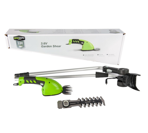 Ножницы аккумуляторные Greenworks 3.6V G3.6GS 2Aч с телескопической ручкой