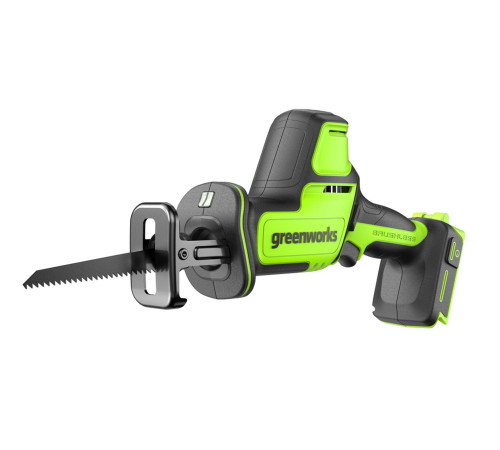 Пила сабельная компактная аккумуляторная Greenworks GPT-CRS-25, 24V, бесщеточная (без АКБ и ЗУ)