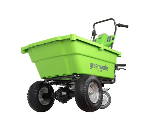Садовая тележка самоходная Greenworks 40V G40GCK4 (1хАКБ 4 Ач и ЗУ) 106л