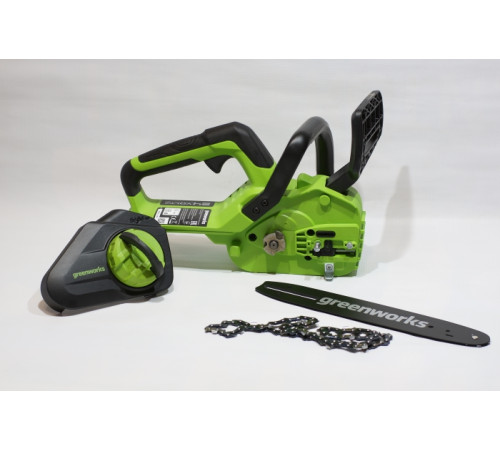 Цепная пила аккумуляторная Greenworks 24V G24CS25K4 (1хАКБ 4Ач и ЗУ) 25см