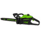 Цепная пила аккумуляторная Greenworks 60V GD60CS25 (1хАКБ 4Ач и ЗУ) 40см