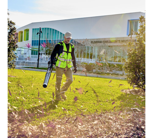 Воздуходув аккумуляторный ранцевый Greenworks 82V GD82BP2, бесщеточный, без АКБ и ЗУ