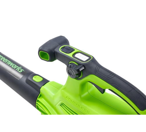 Воздуходув-пылесос садовый аккумуляторный Greenworks 40V GD40BVIIK5 (1хАКБ 5Ач и ЗУ)