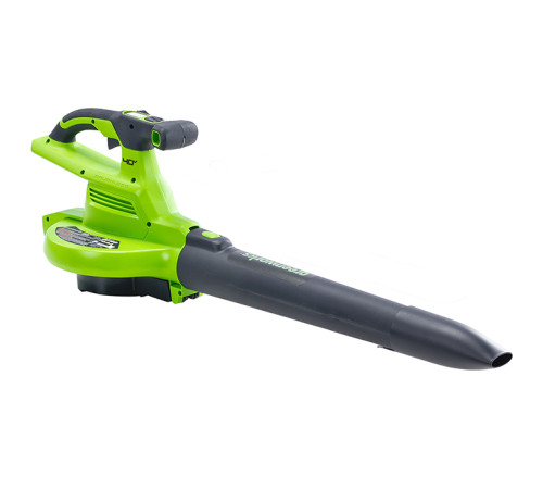 Воздуходув-пылесос садовый аккумуляторный Greenworks 40V GD40BVIIK5 (1хАКБ 5Ач и ЗУ)