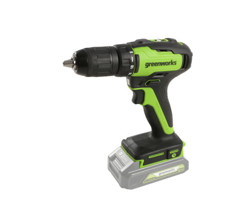 Дрель-шуруповерт аккумуляторная Greenworks 24V GD24DD35 (без АКБ и ЗУ) 35Нм