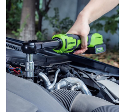 Гайковерт-трещотка аккумуляторный Greenworks 24V GD24RWX 1/2 удлиненная (без АКБ и ЗУ)