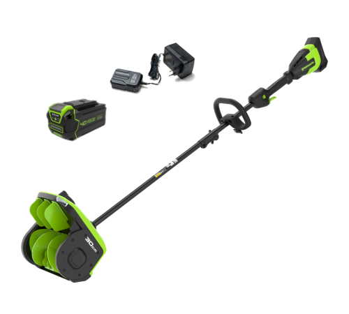 Снегоуборщик-снеголопата аккумуляторная с регулируемым направлением выброса GD40SS2K4 40В (в комплекте АКБ 4А/ч + ЗУ)