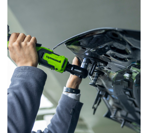 Гайковерт-трещотка аккумуляторный Greenworks 24V GD24RW 1/2 бесщеточный (без АКБ и ЗУ), сумка