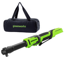 Гайковерт-трещотка аккумуляторный Greenworks 24V GD24RWX 1/2" удлин. бесщеточный(без АКБ и ЗУ),сумка