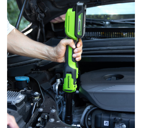 Гайковерт-трещотка аккумуляторный Greenworks 24V GD24RWX 1/2 удлин. бесщеточный(без АКБ и ЗУ),сумка