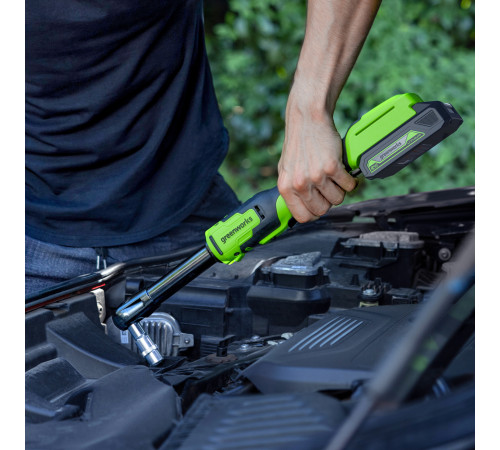 Гайковерт-трещотка аккумуляторный Greenworks 24V GD24RWX 1/2 удлин. бесщеточный(без АКБ и ЗУ),сумка