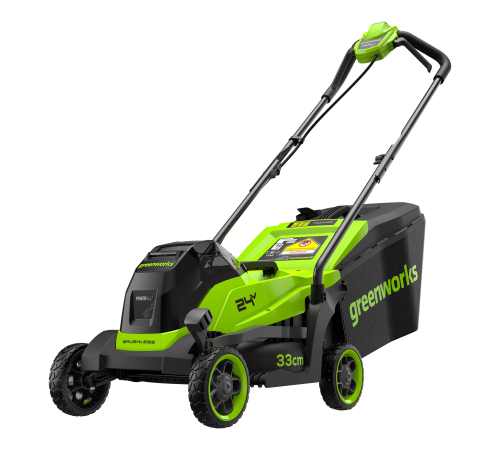 Газонокосилка аккумуляторная Greenworks 24V GD24LM331 (1хАКБ 4Ач и ЗУ) 33см