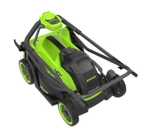 Газонокосилка аккумуляторная Greenworks 40V GD40LM361 (1хАКБ 4Ач и ЗУ) 36 см б/щ