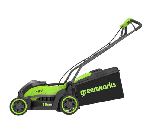 Газонокосилка аккумуляторная Greenworks 40V GD40LM361 (без АКБ и ЗУ) 36 см б/щ