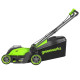 Газонокосилка аккумуляторная Greenworks 40V GD40LM411 (1хАКБ 4Ач и ЗУ) 41 см б/щ