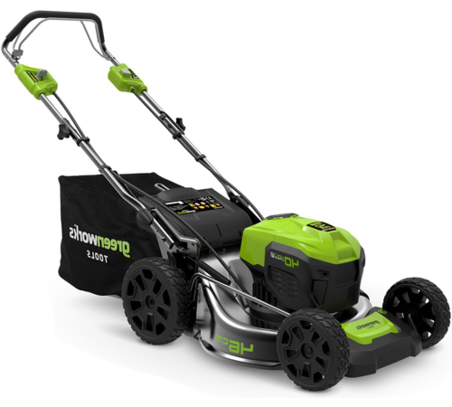 Газонокосилка аккумуляторная Greenworks 40V GD40LM46SPK4 (1хАКБ 8Ач и ЗУ) 46см самоходная