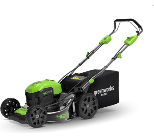 Газонокосилка аккумуляторная Greenworks 40V GD40LM46SPK4 (1хАКБ 8Ач и ЗУ) 46см самоходная