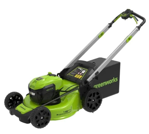 Газонокосилка аккумуляторная Greenworks 40V GD40LM48SP (1хАКБ 8 Ач и ЗУ) 48 см самоходная