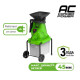 Измельчитель садовый электрический Greenworks 220 В, 2800 Вт с контейнером
