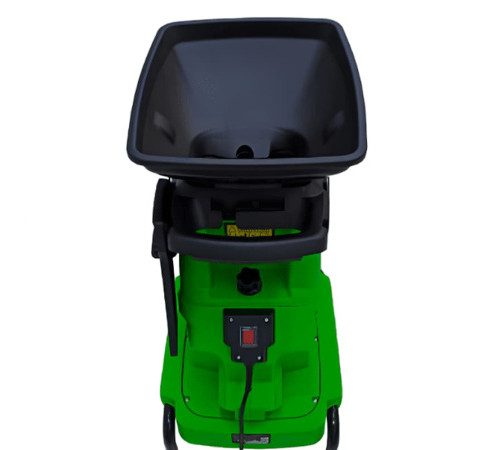 Измельчитель садовый электрический Greenworks 220 В, 2800 Вт с контейнером