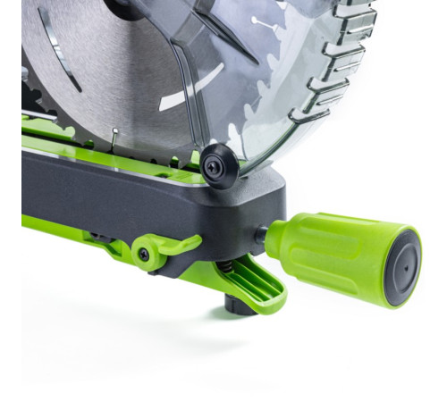 Пила торцовочная Greenworks GD24MS216 24V бесщеточная с протяжкой (1хАКБ 8Ач и ЗУ)