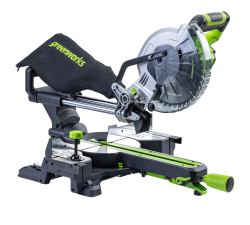 Пила торцовочная Greenworks GD24MS216 24V бесщеточная с протяжкой (без АКБ и ЗУ)