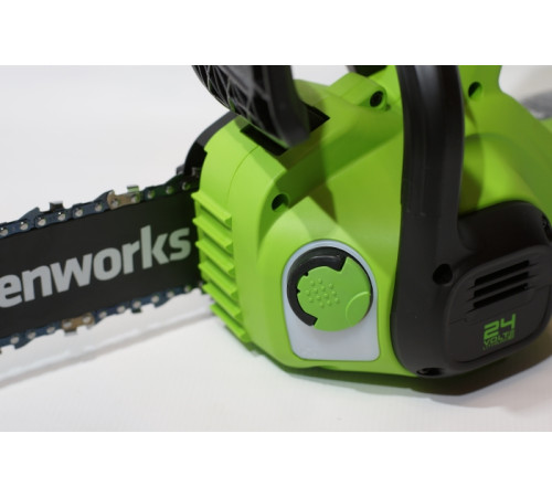 Цепная пила аккумуляторная Greenworks 24V G24CS25 (1хАКБ 8Ач и ЗУ) 25см