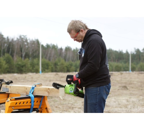 Цепная пила аккумуляторная Greenworks 24V G24CS25 (1хАКБ 8Ач и ЗУ) 25см