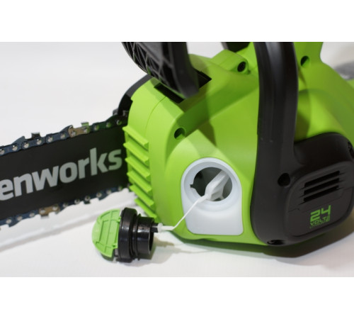 Цепная пила аккумуляторная Greenworks 24V G24CS25 (1хАКБ 8Ач и ЗУ) 25см