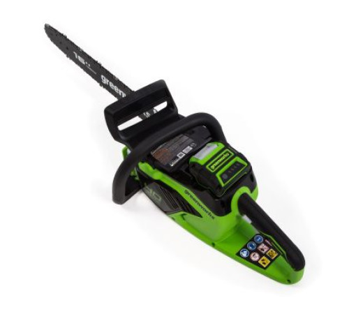 Цепная пила аккумуляторная Greenworks 40V GD40CS18 (1xАКБ 8Ач и ЗУ) 40см