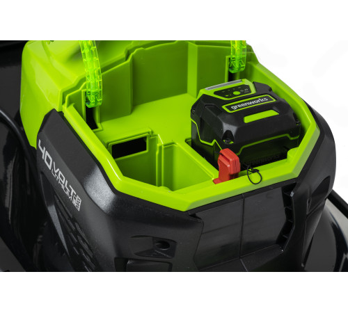 Газонокосилка аккумуляторная Greenworks 40V GD40LM46SP (1хАКБ 5Ач и ЗУ) 46см самоходная