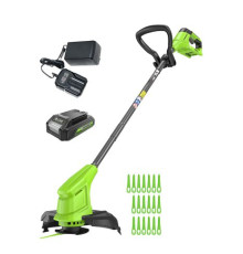 Триммер аккумуляторный Greenworks 24V G24LT251 (1хАКБ 2Ач и ЗУ) 25см