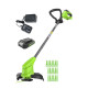 Триммер аккумуляторный Greenworks 24V G24LT251 (1хАКБ 2Ач и ЗУ) 25см