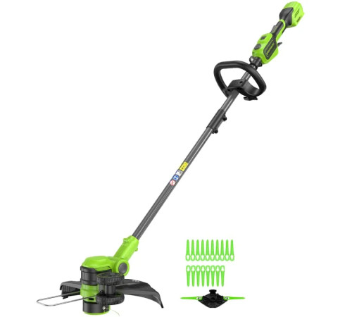 Триммер аккумуляторный Greenworks 24V GD24LT331 (1хАКБ 4Ач и ЗУ) 33 см