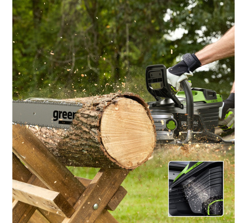 Цепная пила аккумуляторная Greenworks 82V OCS800 (без АКБ и ЗУ) 5кВт 50см