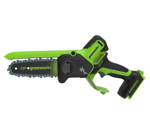 Цепная мини пила аккумуляторная Greenworks 24V GD24CS15( без АКБ и ЗУ)15см б/щ с авто/смазкой цепи