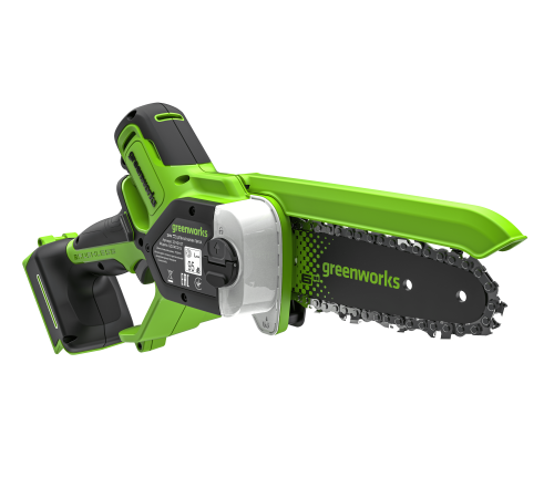 Цепная мини пила аккумуляторная Greenworks 24V GD24CS15( без АКБ и ЗУ)15см б/щ с авто/смазкой цепи