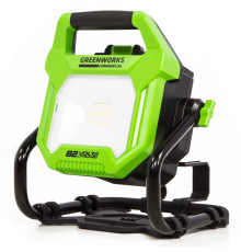 LED-прожектор с гибридным питанием аккумуляторный Greenworks G82WLH 82V / 220V (без АКБ и ЗУ)