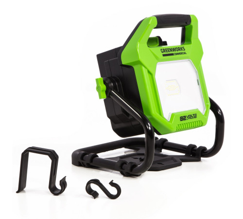 LED-прожектор с гибридным питанием аккумуляторный Greenworks G82WLH 82V / 220V (без АКБ и ЗУ)