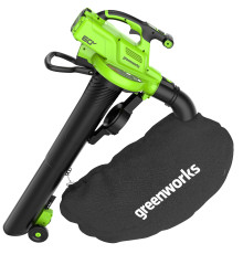 Воздуходувка-пылесос аккумуляторный Greenworks 60V GD60BVII (без АКБ и ЗУ)