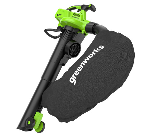Воздуходувка-пылесос аккумуляторный Greenworks 60V GD60BVII (без АКБ и ЗУ)
