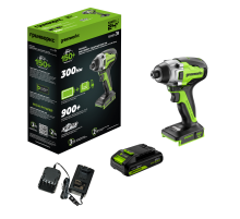 Винтоверт ударный аккумуляторный Greenworks 24V GD24ID3 (1x2Ач, ЗУ, кор) 300Нм, 3 режима, 0-2800об/м