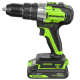 Дрель-шуруповерт ударная аккумуляторная 24V Greenworks GD24DD60 (1х2Ач, ЗУ, кор) 30/60Нм, б/щет