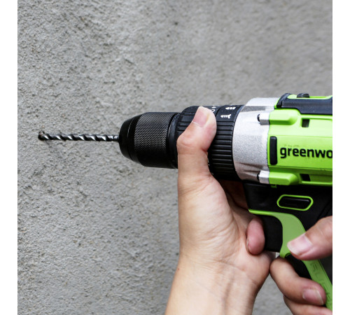 Дрель-шуруповерт ударная аккумуляторная 24V Greenworks GD24DD60 (1х4Ач, ЗУ, кор) 30/60Нм, б/щет