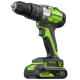 Дрель-шуруповерт ударная аккумуляторная 24V Greenworks GD24DD60 (2х2Ач, ЗУ, кор) 30/60Нм, б/щет