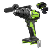 Дрель-шуруповерт ударная аккумуляторная Greenworks 24V GD24DD140 (1хАКБ 4Ач и ЗУ) 140Нм коробка