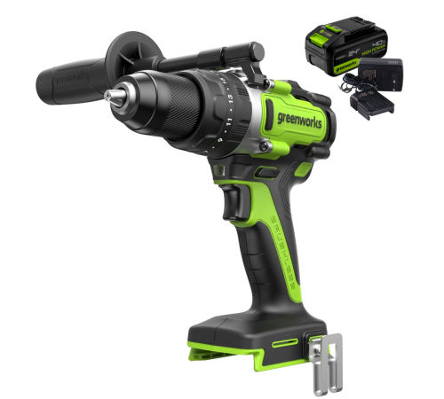 Дрель-шуруповерт ударная аккумуляторная Greenworks 24V GD24DD140 (1хАКБ 4Ач и ЗУ) 140Нм коробка